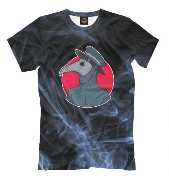 Футболка для мальчиков с изображением Vintage Plague Doctor цвета Белый