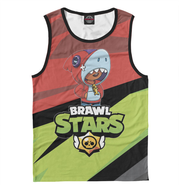 Майка для мальчика с изображением Brawl Stars цвета Белый