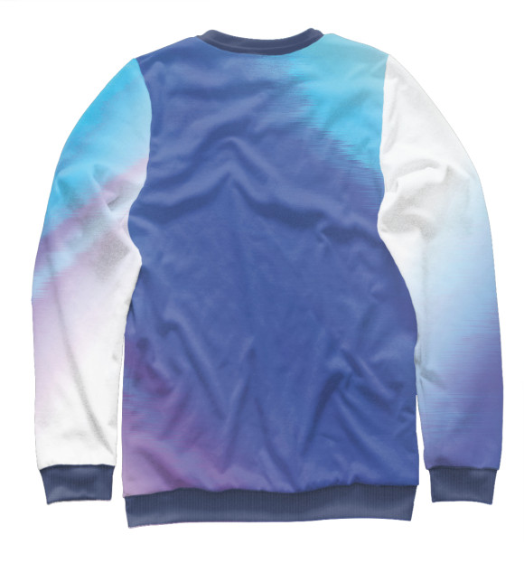 Мужской свитшот с изображением Russia / Россия цвета Белый