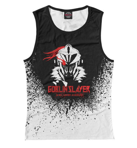 Майка для девочки с притом Убийца Гоблинов цвета Белый Майка для девочки с изображением Убийца Гоблинов цвета Белый