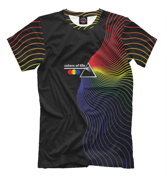 Футболка для мальчиков с изображением Color - краски жизни цвета Белый
