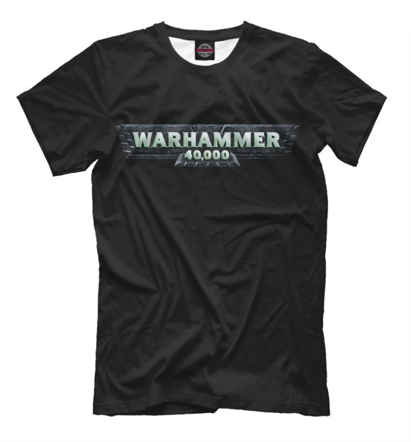 Футболка для мальчиков с изображением Warhammer цвета Черный