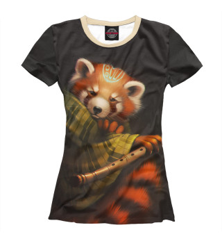 Женская футболка Red panda