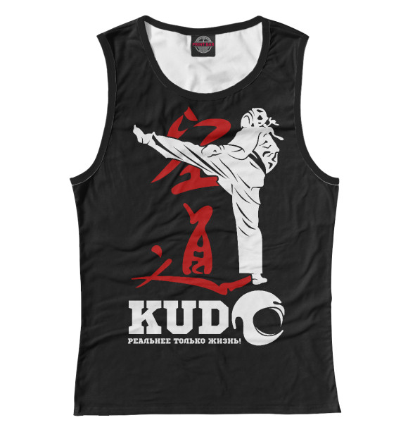 Майка для девочки с изображением Кудо цвета Белый