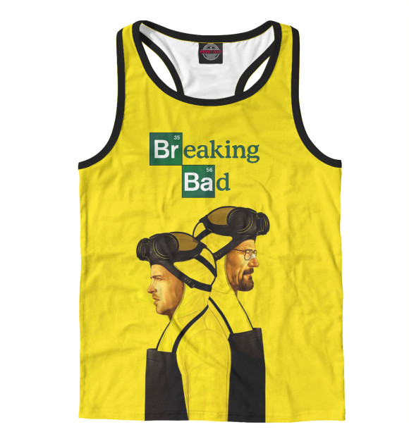 Мужская майка-борцовка с изображением Breaking bad цвета Белый