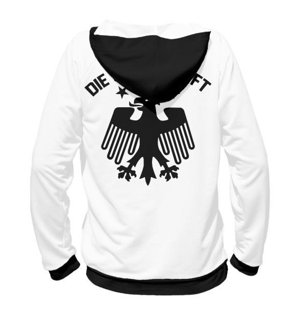 Женское худи с изображением Германия цвета Белый