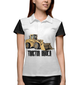 Женское поло Tractor driver