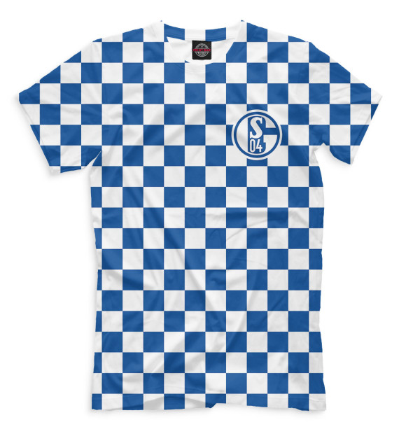 Мужская футболка с изображением Schalke 04 цвета Грязно-голубой