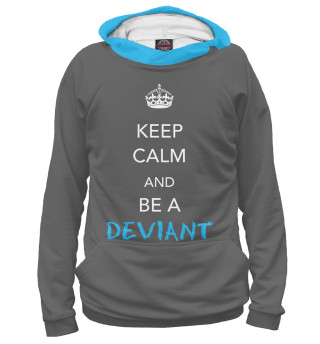 Мужское худи Keep calm and be a deviant