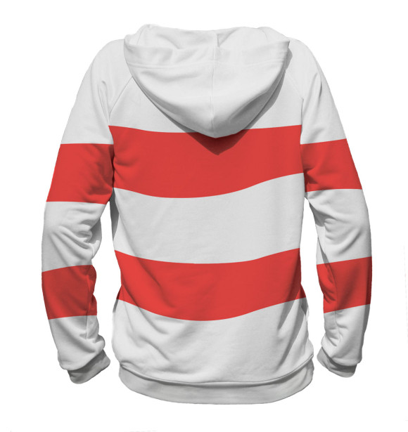 Женское худи с изображением Американский папаша цвета Белый