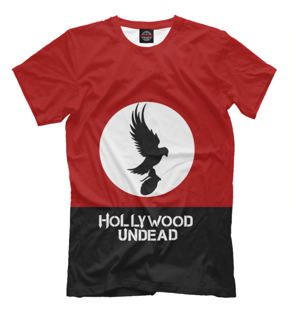 Футболка для мальчиков с изображением Hollywood Undead цвета Молочно-белый