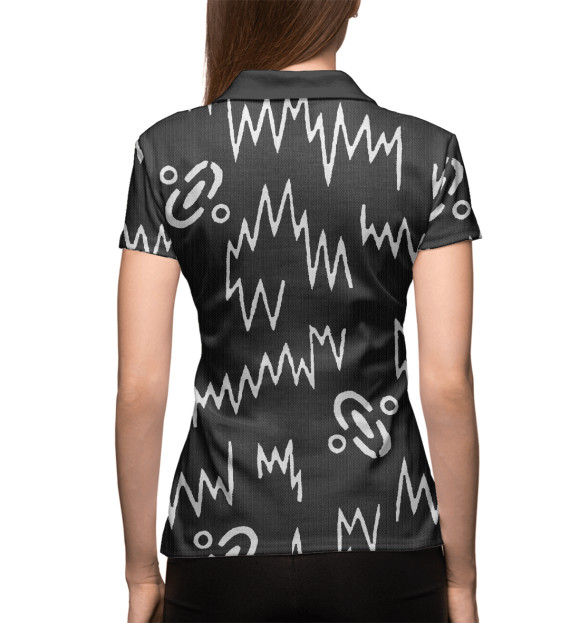 Женское поло с изображением The Chemical Brothers цвета Белый