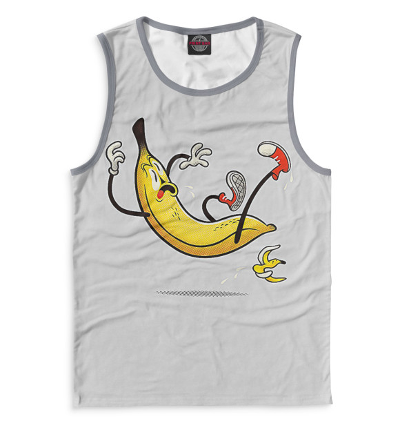 Майка для мальчика с изображением Банан цвета Белый