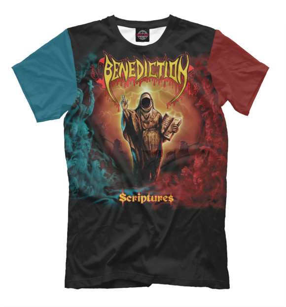 Футболка для мальчиков с изображением Benediction цвета Белый