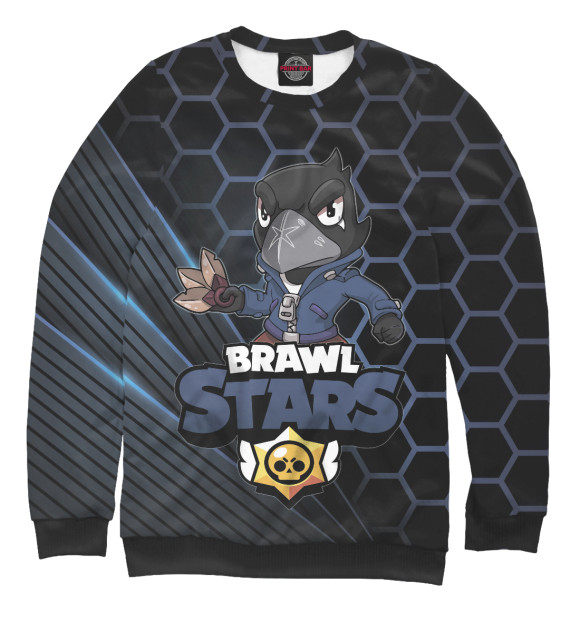 Свитшот для мальчиков с изображением Brawl Stars цвета Белый