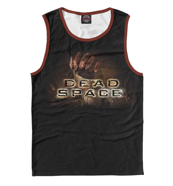 Майка для мальчика с притом Dead Space цвета Белый Майка для мальчика с изображением Dead Space цвета Белый