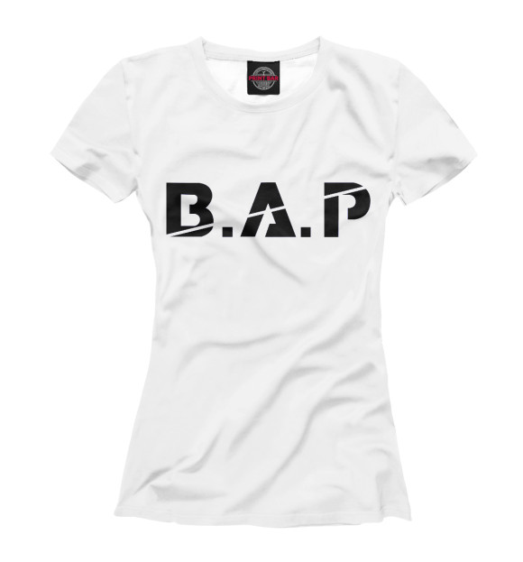 Футболка для девочек с изображением B.A.P цвета Белый