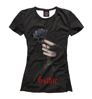 Женская футболка Готическая Роза