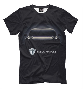 Мужская футболка Tesla Model 3