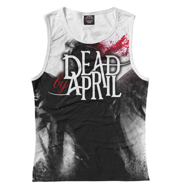 Майка для девочки с изображением Dead by April цвета Белый