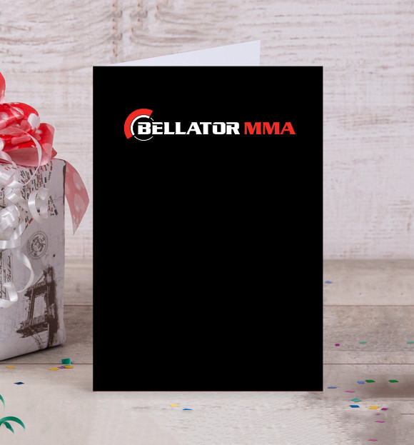 Открытка с изображением Bellator цвета Белый