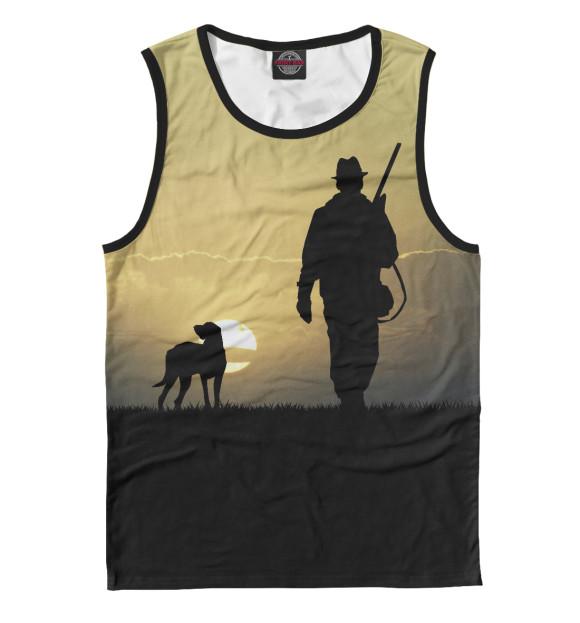 Майка для мальчика с изображением охота цвета Белый