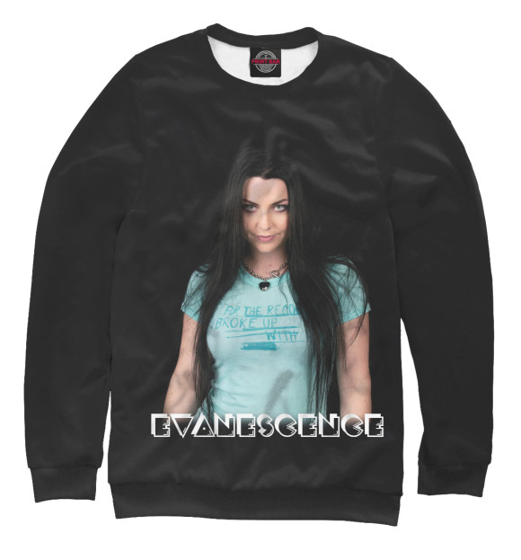 Свитшот для девочек с изображением Evanescence цвета Белый
