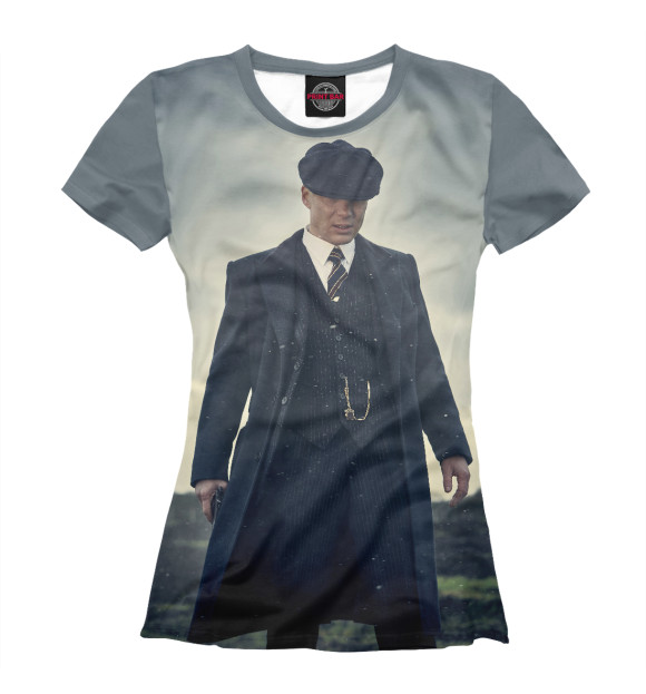 Футболка для девочек с изображением Thomas Shelby цвета Белый