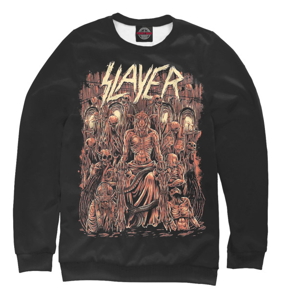 Свитшот для мальчиков с изображением Slayer цвета Белый