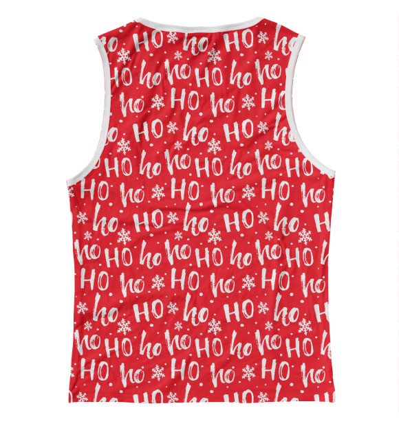 Майка для девочки с изображением Ho Ho Ho Santa Claus цвета Белый