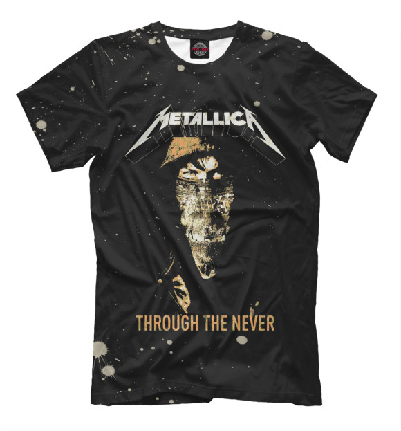 Мужская футболка с изображением Metallica цвета Белый