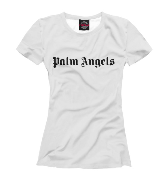 Футболка для девочек с изображением Palm Angels цвета Белый