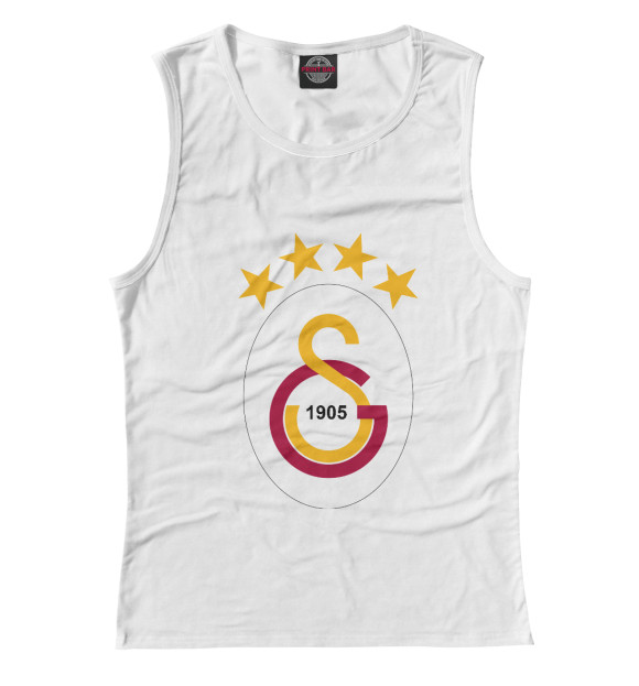 Майка для девочки с изображением Galatasaray цвета Белый