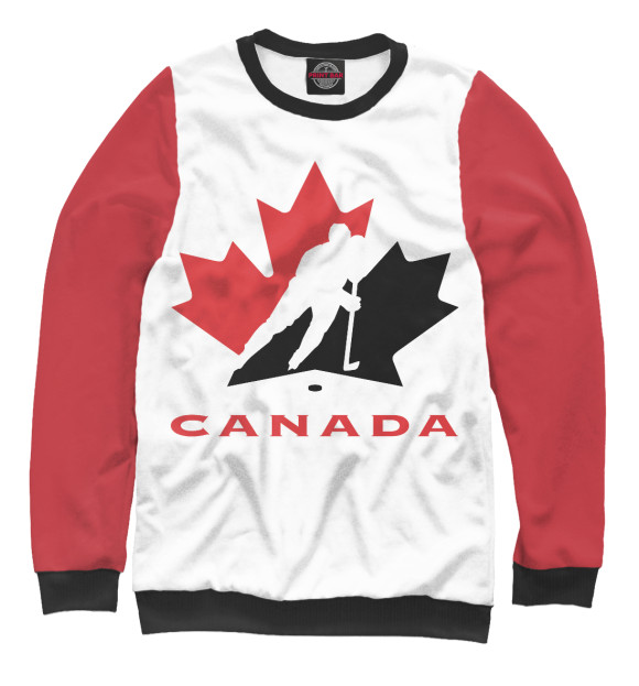 Мужской свитшот с изображением Канада цвета Белый