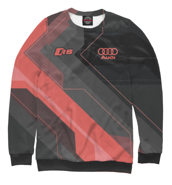 Свитшот для мальчиков с изображением Audi RS цвета Белый