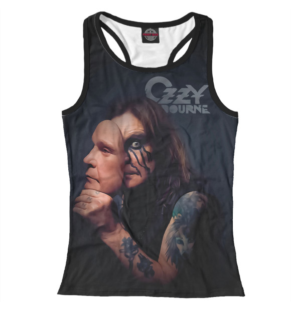 Женская майка-борцовка с изображением Ozzy Osbourne цвета Белый