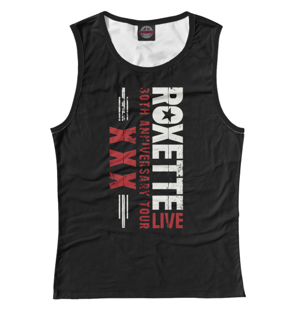 Майка для девочки с изображением Roxette цвета Белый