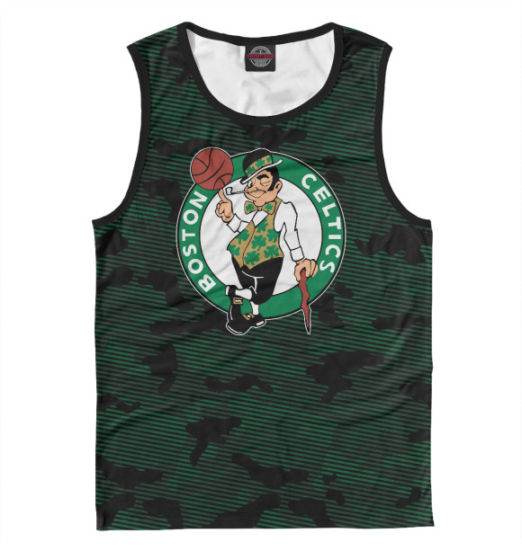 Майка для мальчика с изображением Boston Celtics цвета Белый