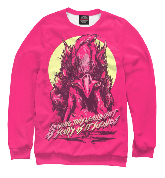 Мужской свитшот с изображением Hotline Miami цвета Белый