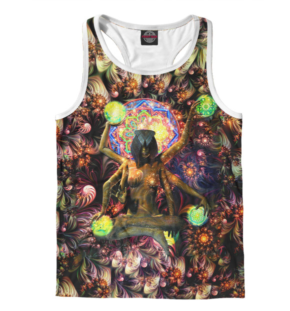 Мужская майка-борцовка с изображением A Phycodelic Dream цвета Белый