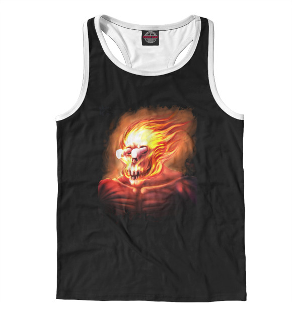 Мужская майка-борцовка с изображением Ситрак 2 цвета Белый