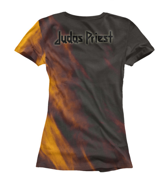 Футболка для девочек с изображением Группа Judas Priest цвета Белый