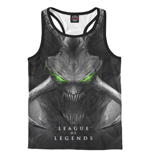 Мужская майка-борцовка с изображением ЧО'ГАТ цвета Белый