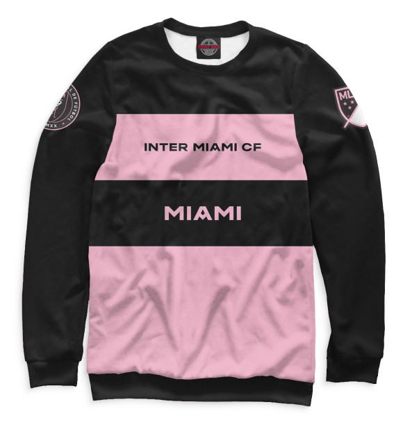 Свитшот для мальчиков с изображением Inter Miami цвета Белый