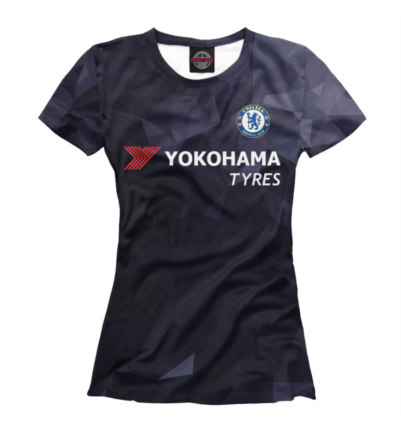 Футболка для девочек с изображением FC Chelsea цвета Белый