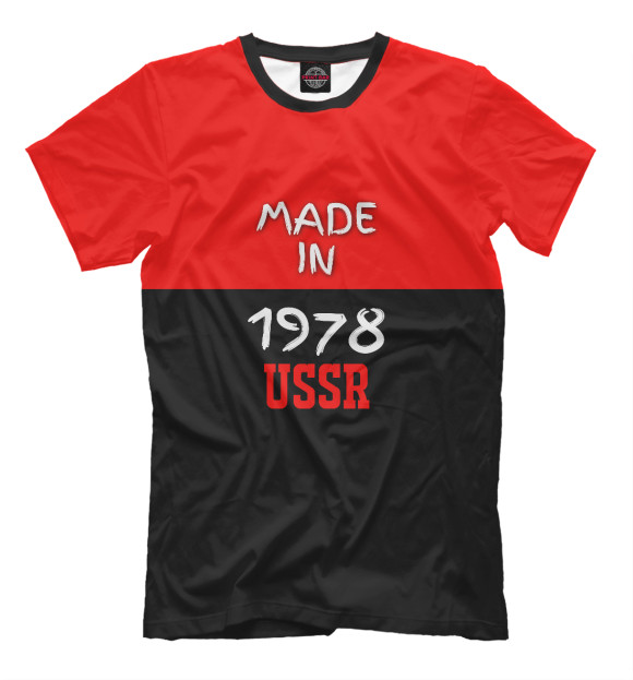 Футболка для мальчиков с изображением 1978 цвета Черный