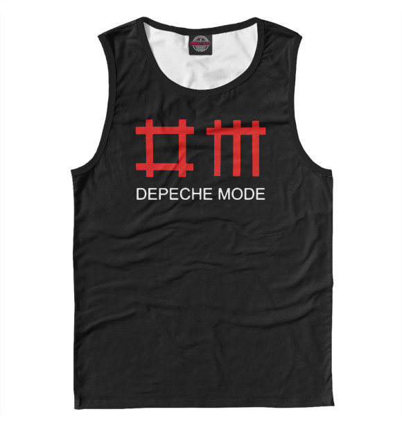 Майка для мальчика с изображением Depeche Mode цвета Белый