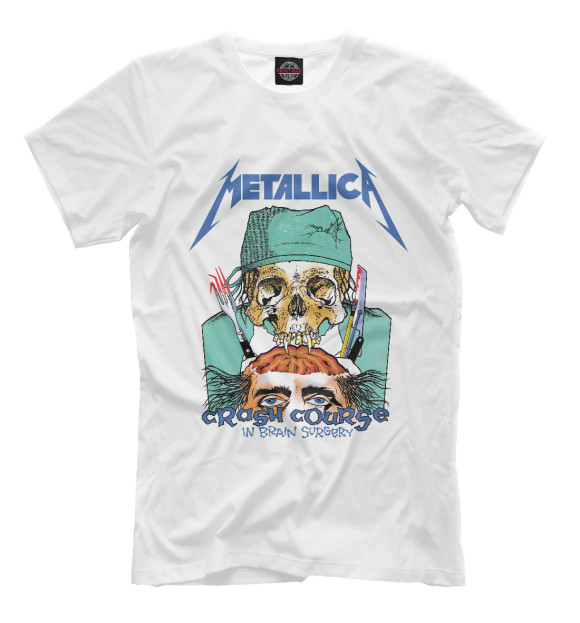 Футболка для мальчиков с изображением Metallica цвета Белый