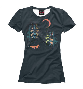 Женская футболка Moon Forest