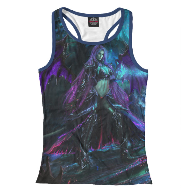 Женская майка-борцовка с изображением Фэнтези цвета Белый